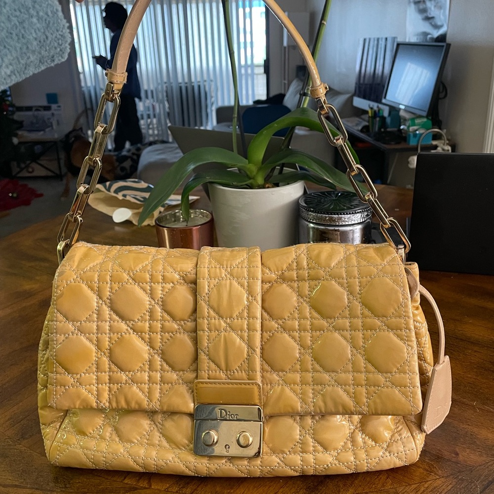 Dior New Lock Medium Patent Leather Handbag
